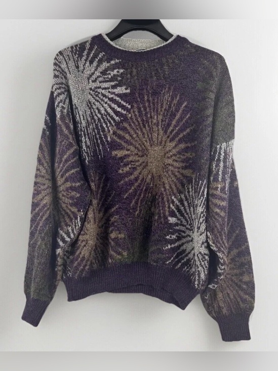Cambio Other - Vintage Cambio Men's Sweater Size XL Italian Wool Blend Knit Electric Grandpa